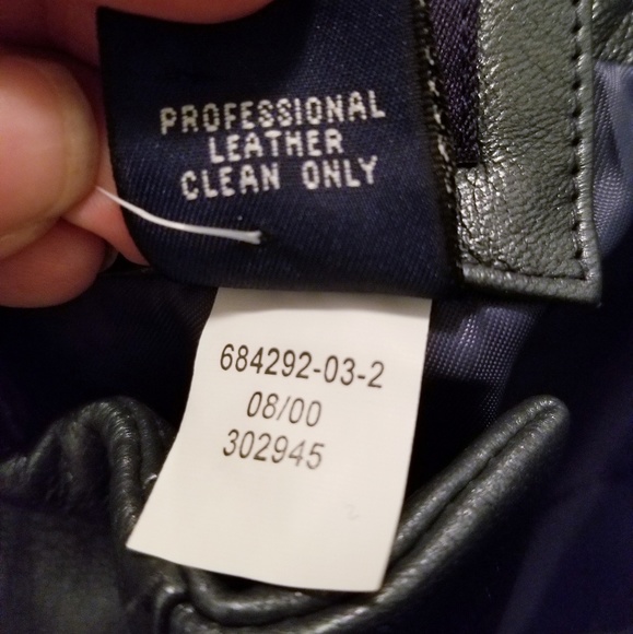 NWOT Gap Gray Pearlescent Straight Leather Pants - Picture 5 of 5